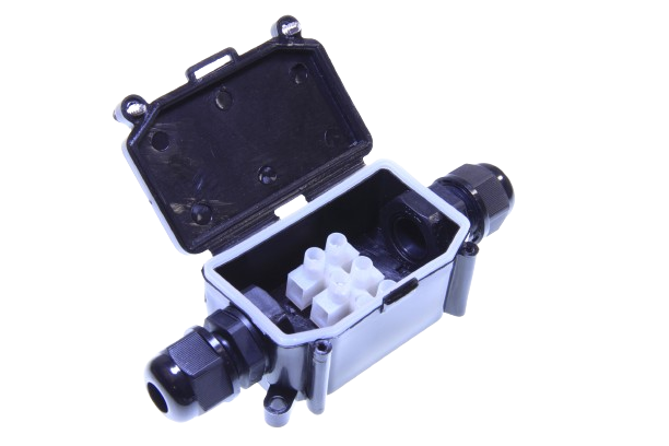 Hermetic box with seal black IP68 TRACON