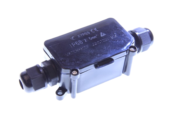 Hermetic box with seal black IP68 TRACON