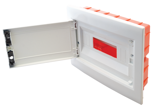 Rozdzielnica podtynkowa białe drzwi płaskie - Zdjęcie 2