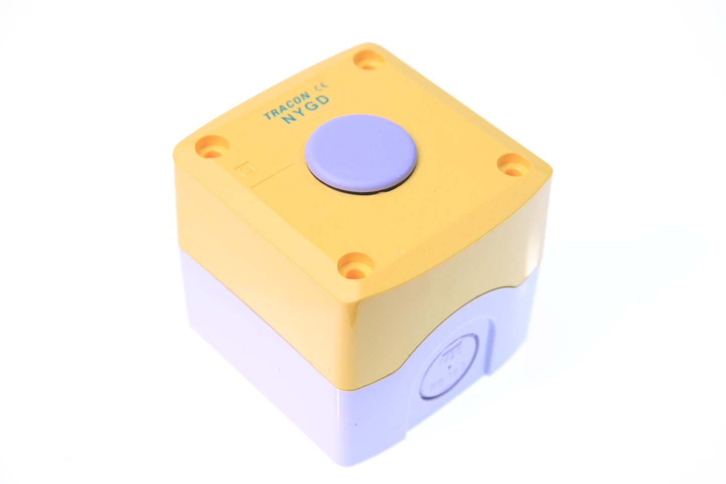 Промислова кнопка жовтого корпусу 22 мм IP65 NYG