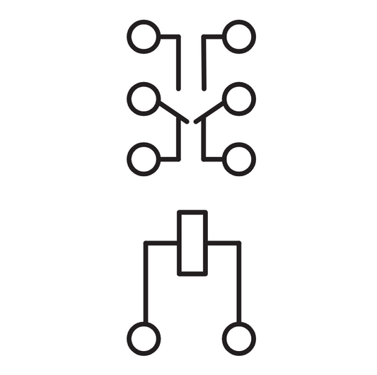 Przekaźnik PCB RN09 230V przycisk wskaźnik 8A 230VAC