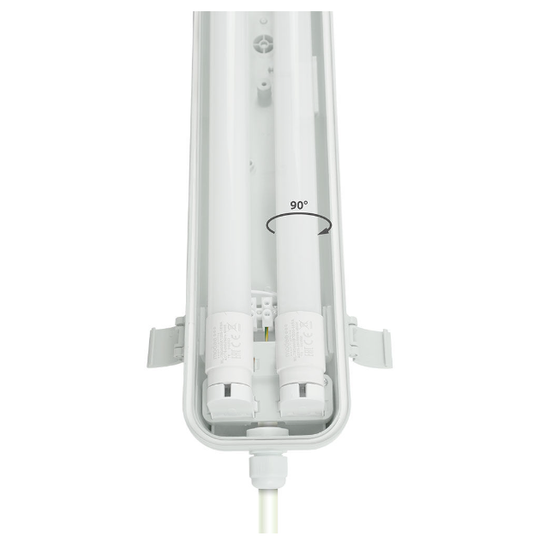 Oprawa przemysłowa T8x2 świetlówki LED 120cm G13 uszczelka