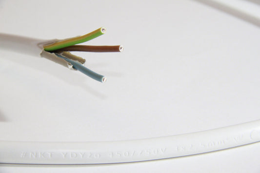 Przewód instalacyjny YDY NKT 3x2,5mm2 okrągły 1m
