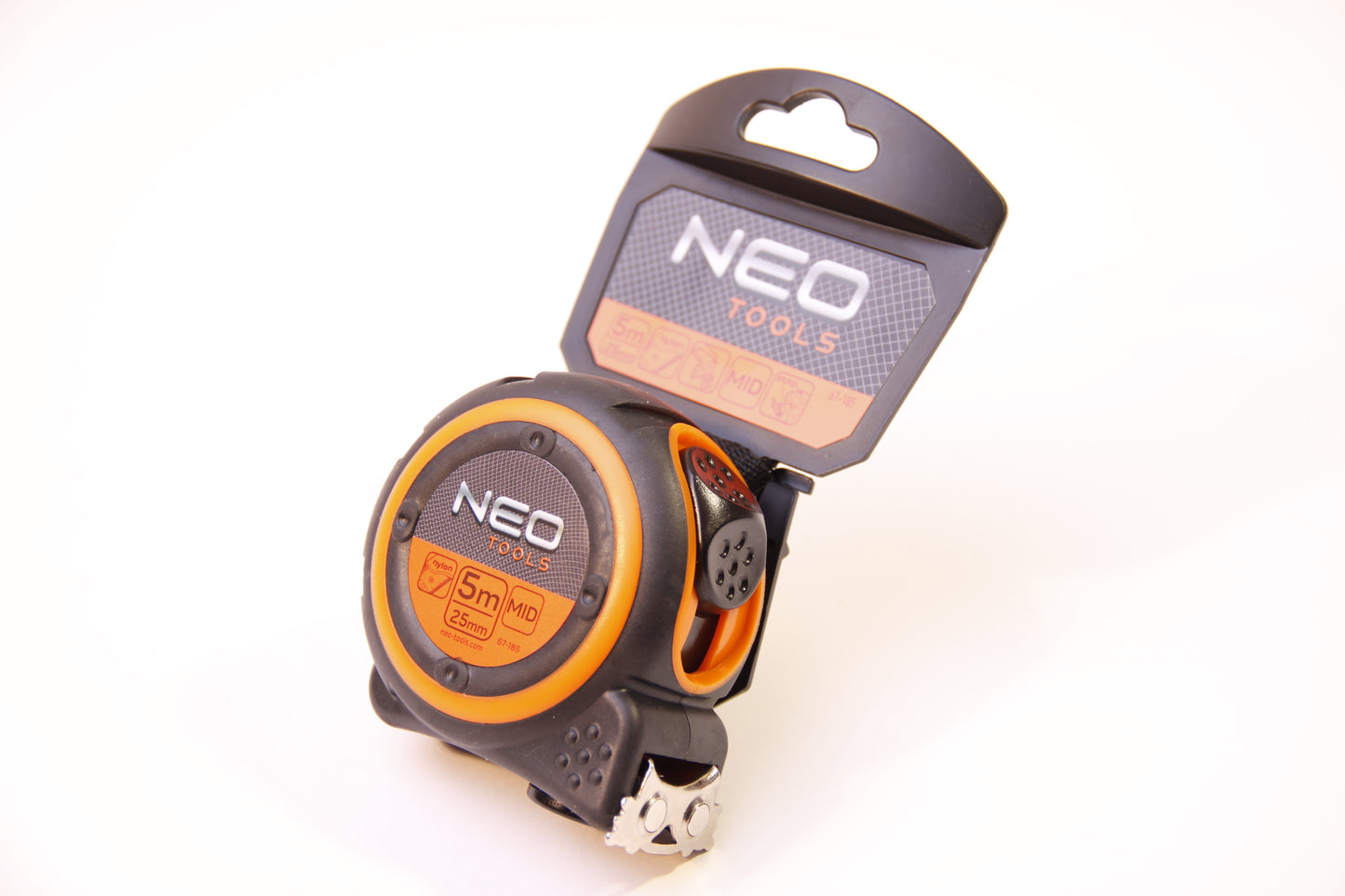 Tape measure 5m + nylon, NEOTOOLS magnet