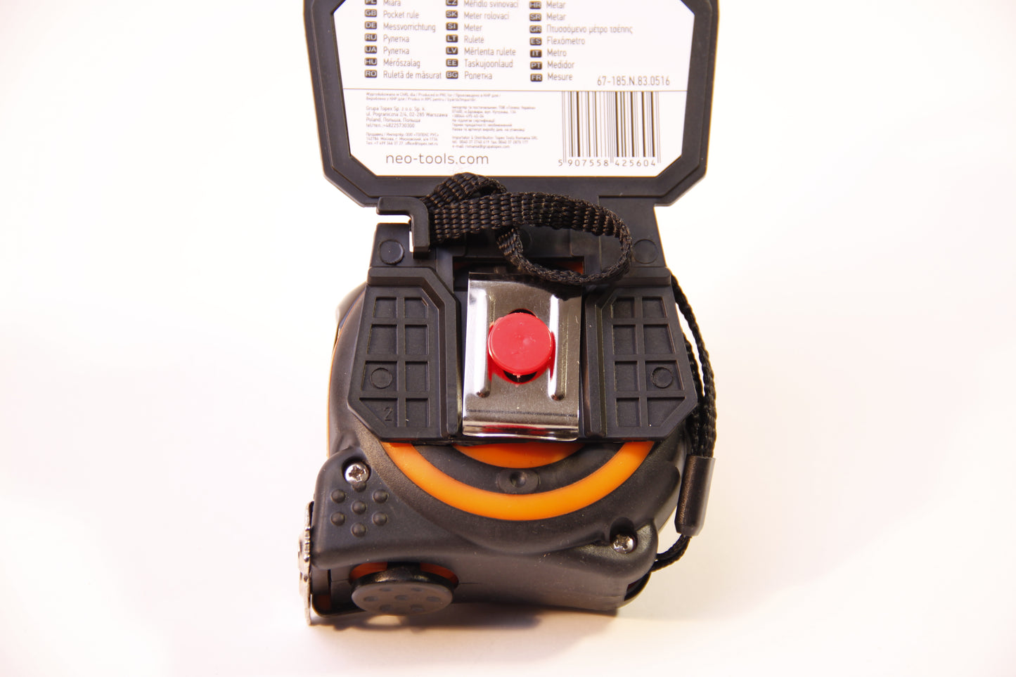 Tape measure 5m + nylon, NEOTOOLS magnet