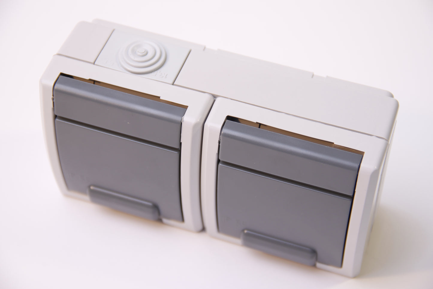 IP55 AQUANT double socket, external hermetic