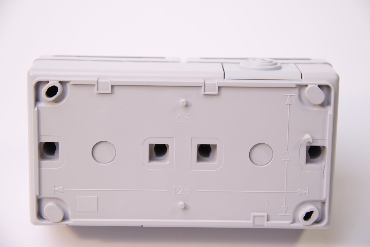 IP55 AQUANT double socket, external hermetic