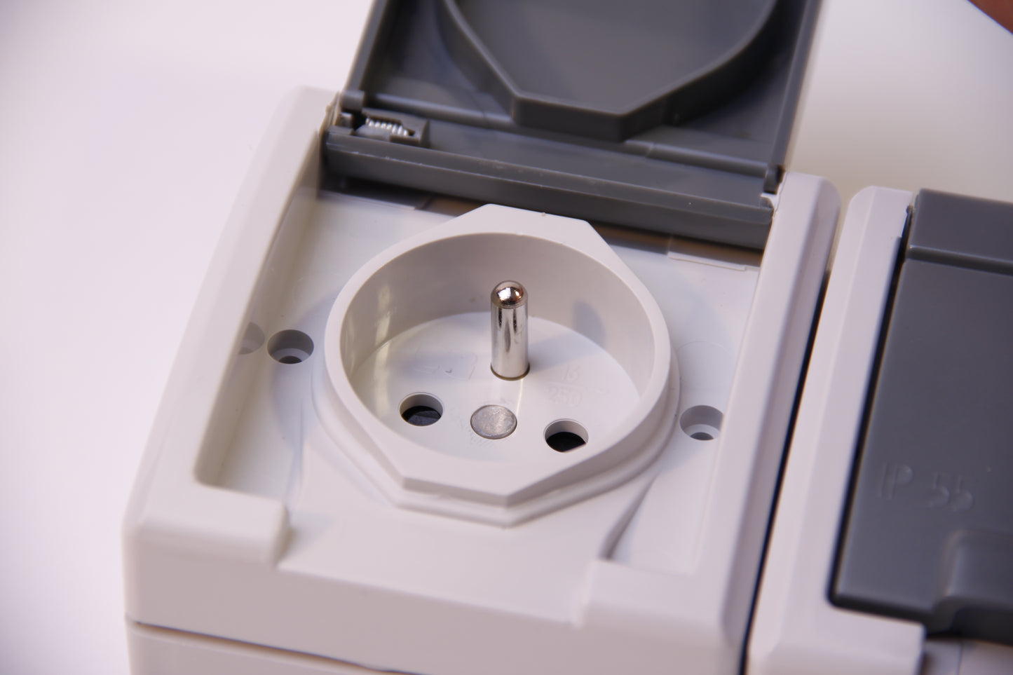 IP55 AQUANT double socket, external hermetic