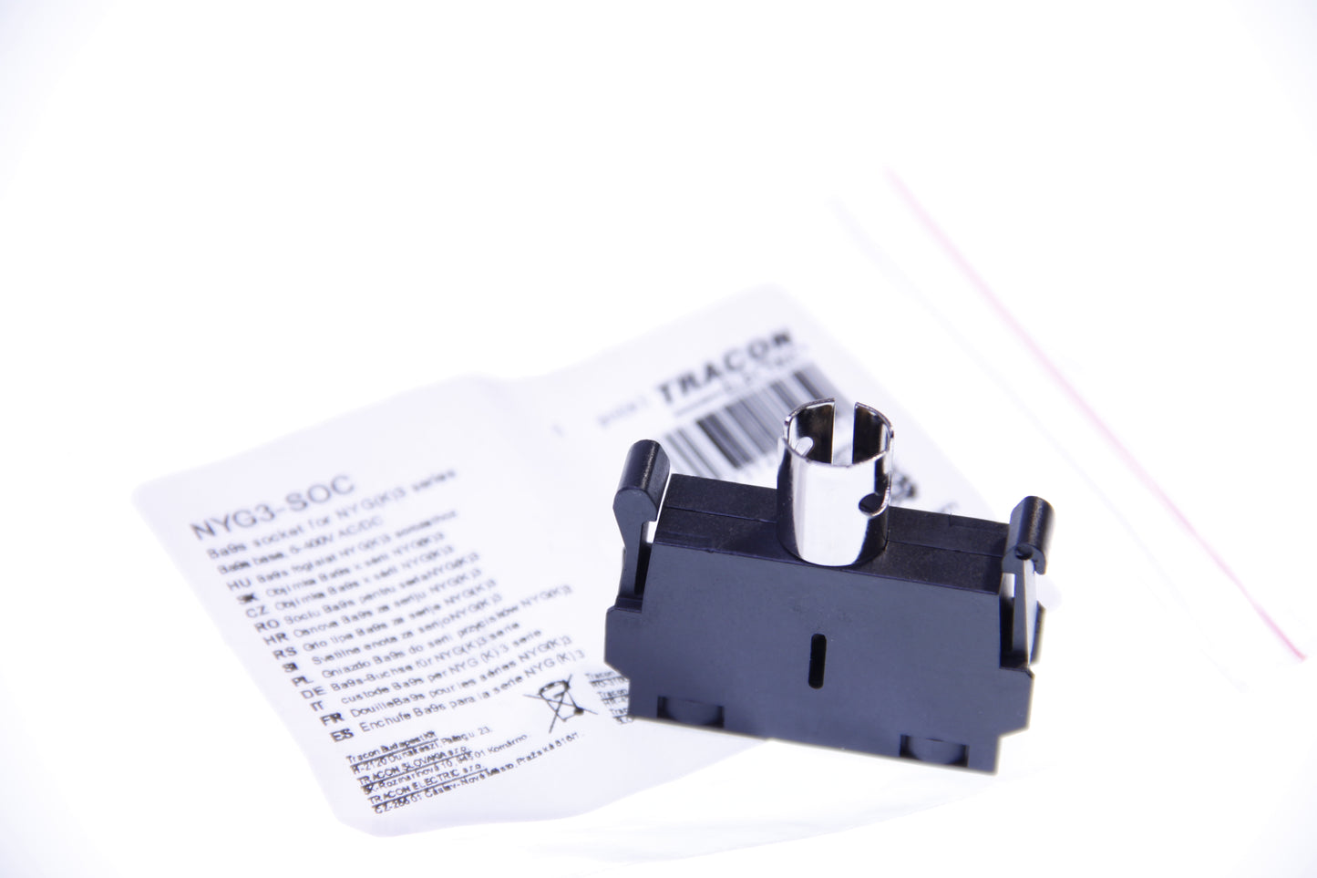 Ba9s socket for the NYG(K)3 series of buttons with backlight