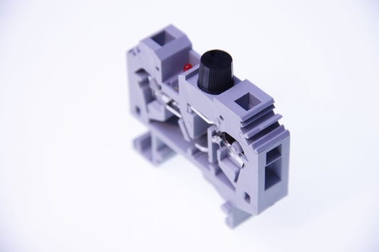 Złącze śrubowe z sygnalizacją uszkodzenia LED na szynę