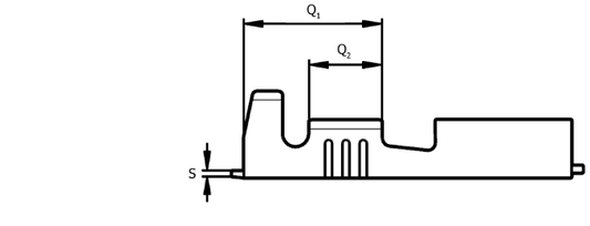 Końcówka kablowa konektor nasuwka N 6,3-2,5/0,8 NC ERGOM 10SZT