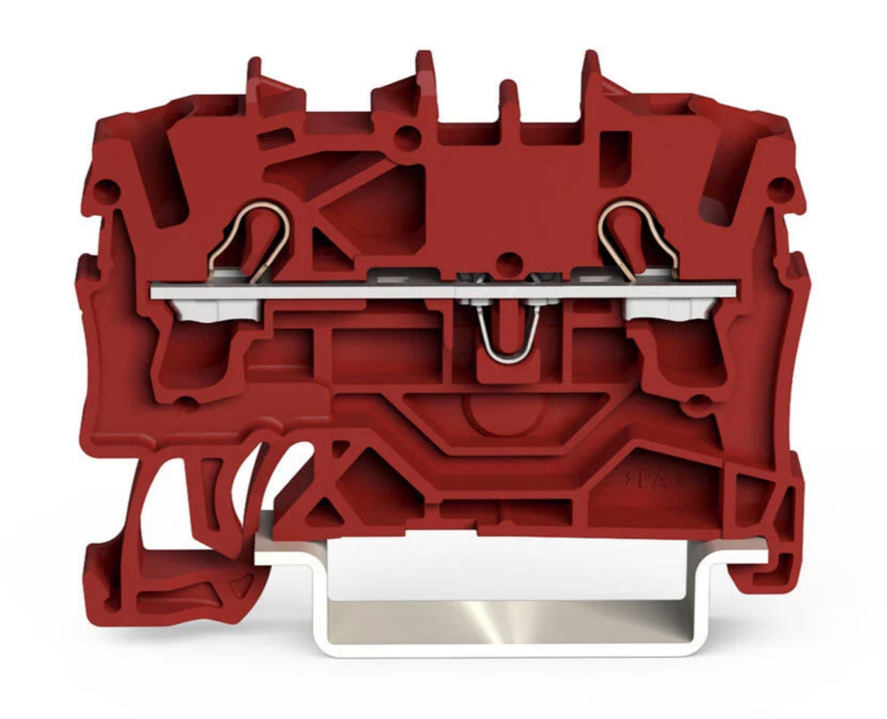 2-wire rail terminal block, red 2.5mm2 2002-1203 TOPJOBS