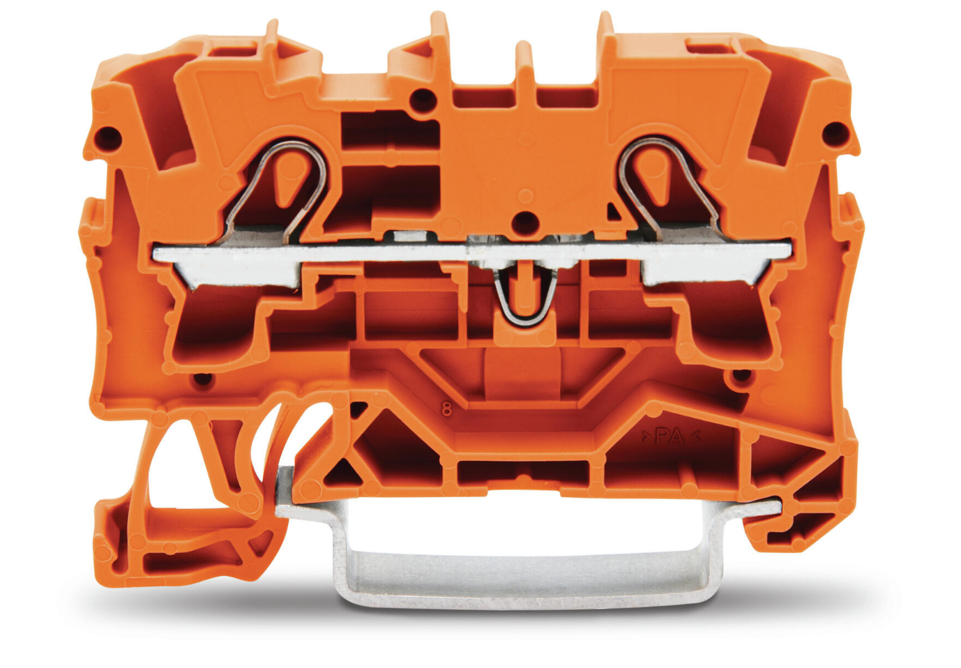 2-wire rail connector orange 4mm2 2004-1202 TOPJOBS