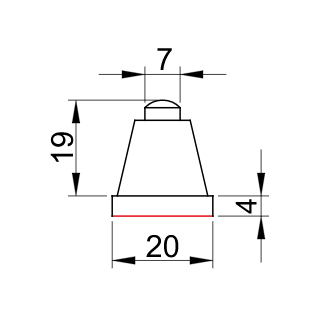 Limit switch with pin and stop 8111 NO NC