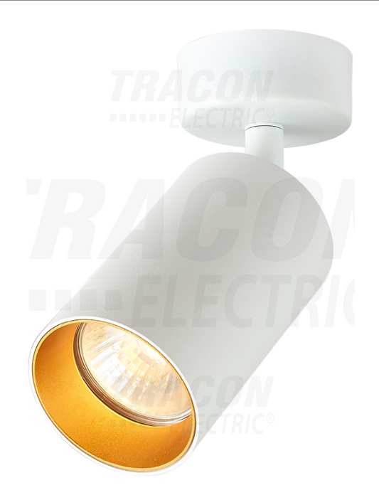 Reflektor sufitowy wewnętrzny regulowany biały złoty