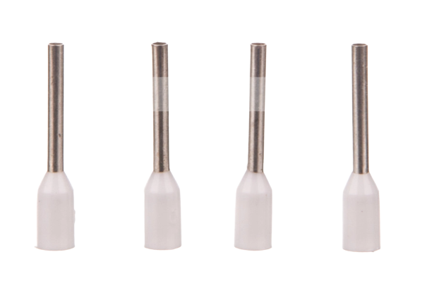 HI 0.5/10 Insulated cable lug, white, 500 pcs