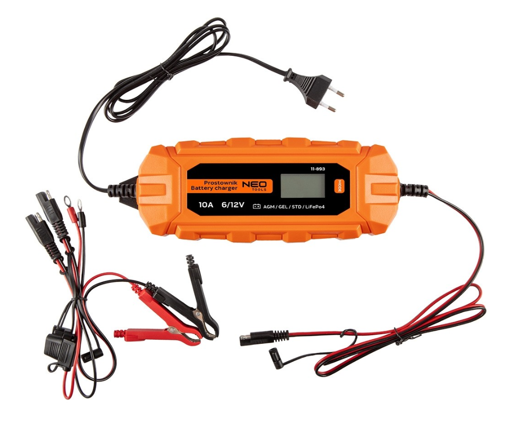 АВТОМАТИЧНИЙ ЗАРЯДНИЙ ПРИСТРІЙ 10A/160W 3-200AH ДЛЯ КИСЛОТНИХ / AGM / ГЕЛЕВИХ АКУМУЛЯТОРІВ