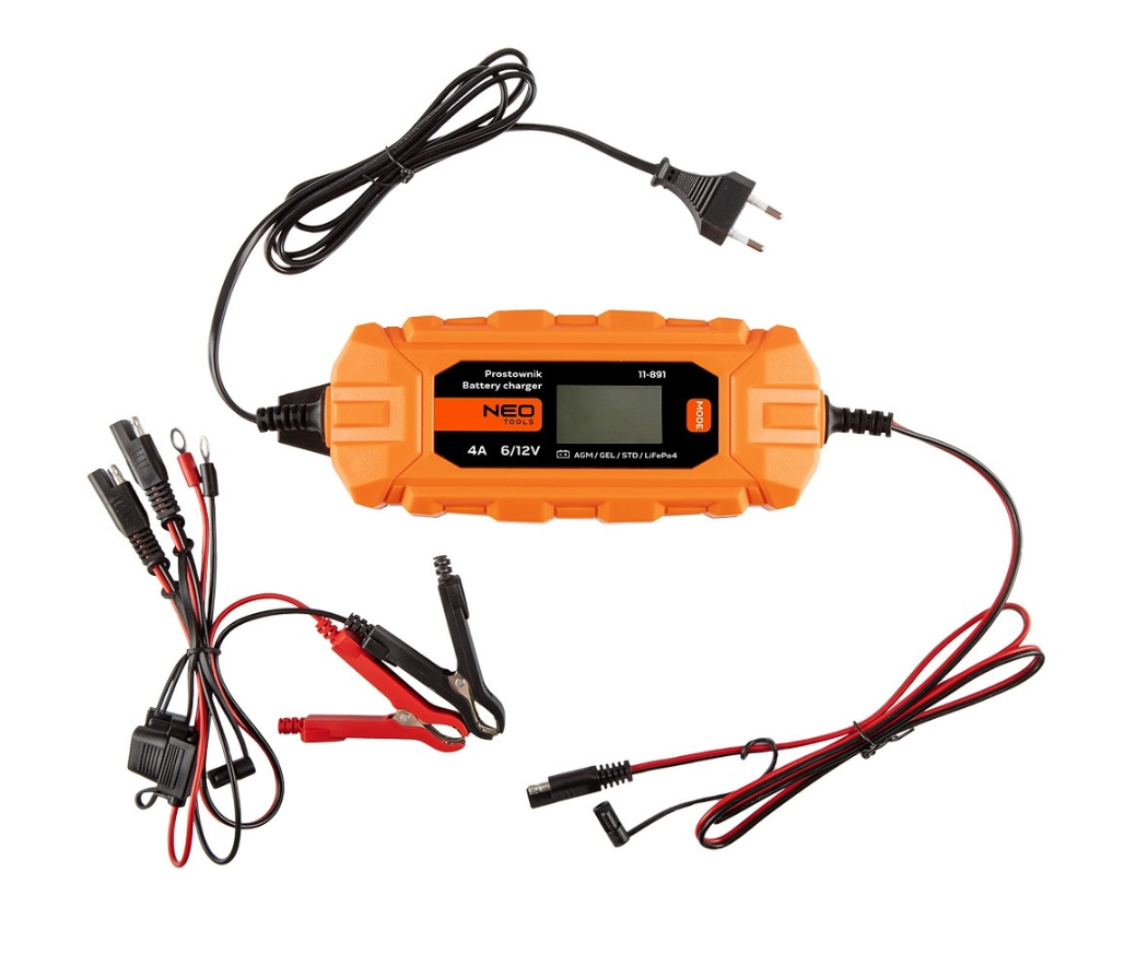 AUTOMATIC RECTIFIER 4A/70W 3-120AH FOR ACID / AGM / GEL BATTERIES