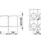 Two-position metal control switch 22mm IP65 Tracon