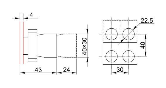 Two-position metal control switch 22mm IP65 Tracon