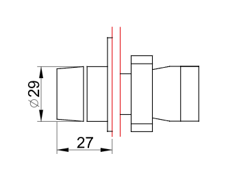 Przełącznik dwupozycyjny metalowy sterowniczy 22mm IP65 Tracon