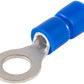 Izolowana końcówka oczkowa miedź cynowana niebieska