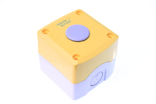 Obudowa żółta przycisk przemysłowy STOP 22mm IP65 NYG
