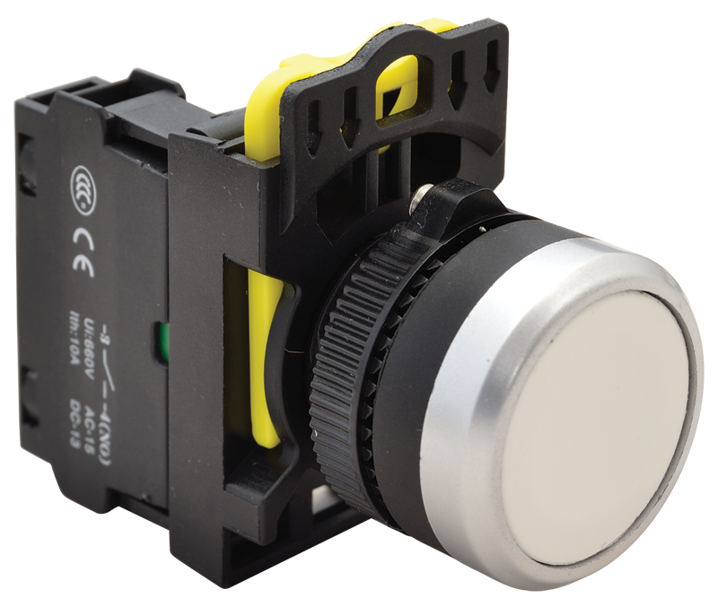 Przycisk kryty biały