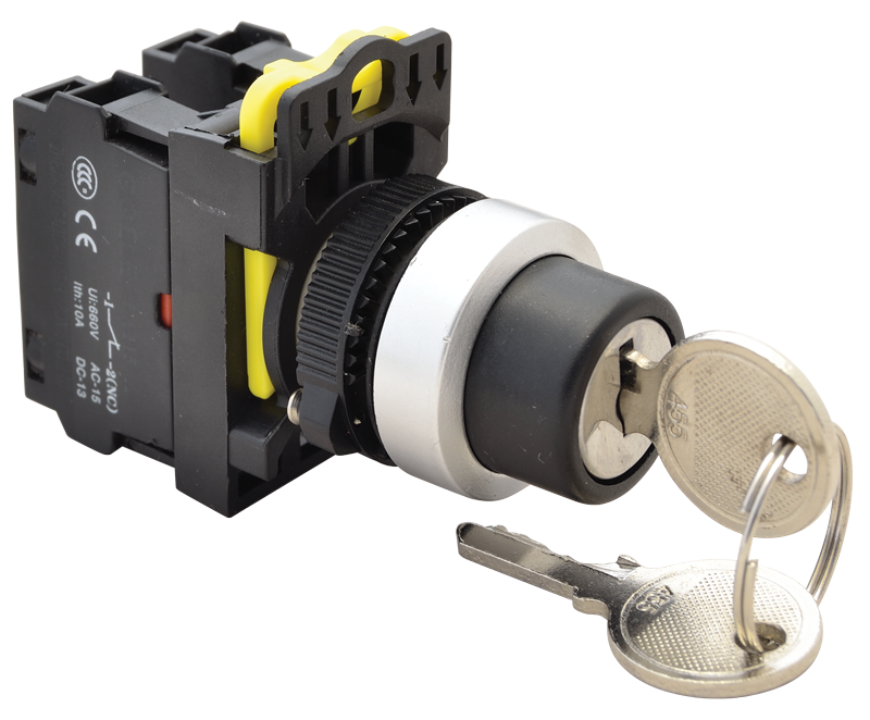 Wyłącznik z kluczem lewa-prawa WYŁ trzystanowy