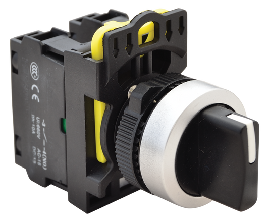 Przełącznik pokrętny trzystanowy powr. sprężynowy