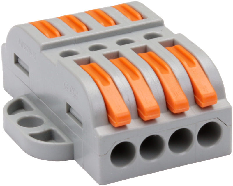 Łącznik bezśrubowy otwierany