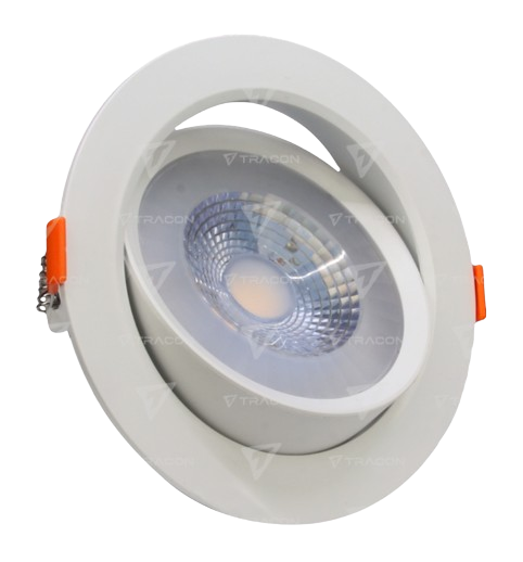 Recessed ceiling spotlight, adjustable angle, 7W 230V Tracon