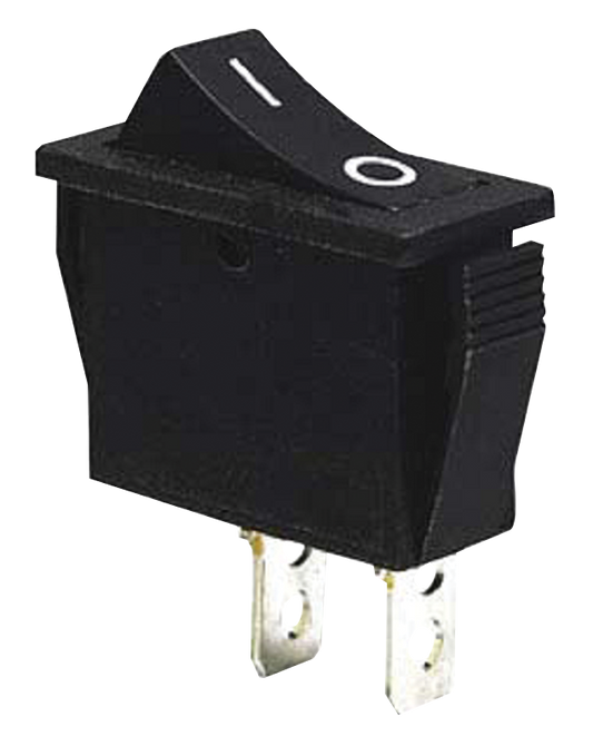 Przełącznik kołyskowy WŁ-WYŁ czarny (napis 0-I)