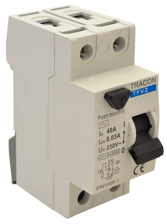 Wyłącznik różnicowo prądowy 2-polowy