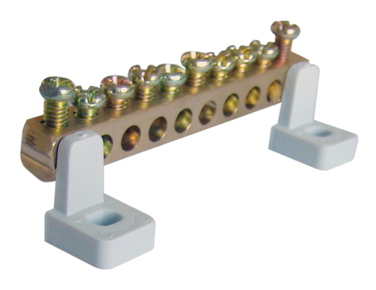 Uchwyt szyny miedzianej (N/PE) - pojedynczy