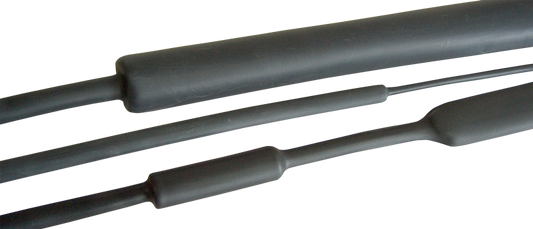 Rura termokurczliwa średniej grubości 4:1 z klejem czarna