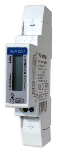 Licznik energii 1 fazowy SDM120DB 45A DIN EASTRON