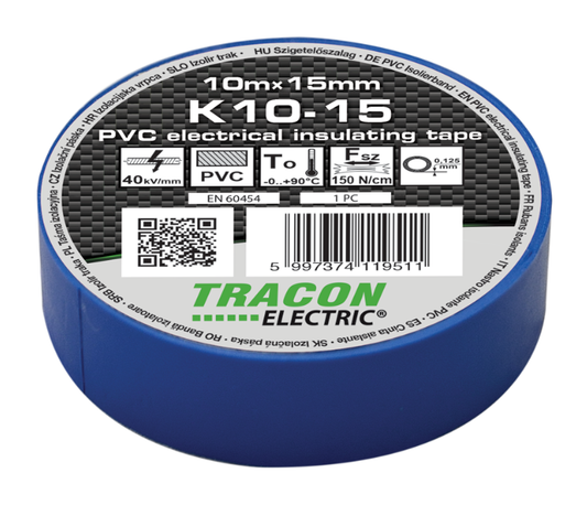 Insulating tape for wrapping wires, blue