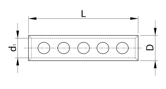 Tube connector with galvanized screws for 10mm2 Tracon cable