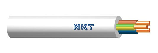 Przewód instalacyjny YDY NKT 3x2,5mm2 okrągły 1m