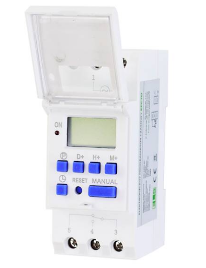 Electronic timer 3.6kW DIN 7-DAY ELS