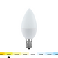 LED candle bulb 230V 5W E14 C37 3000K 470lm