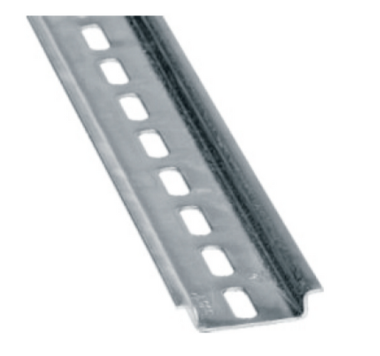 Galvanized perforated steel DIN rail TS35-P 