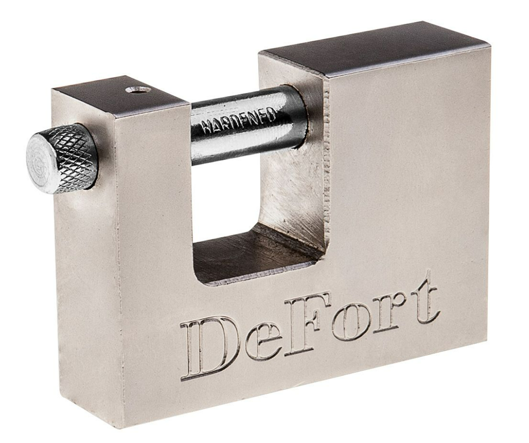 70 mm pin padlock, 3 DeFort keys