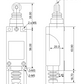 Limit switch with roller breaker NO NC