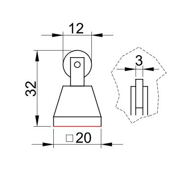 Limit switch with roller breaker NO NC