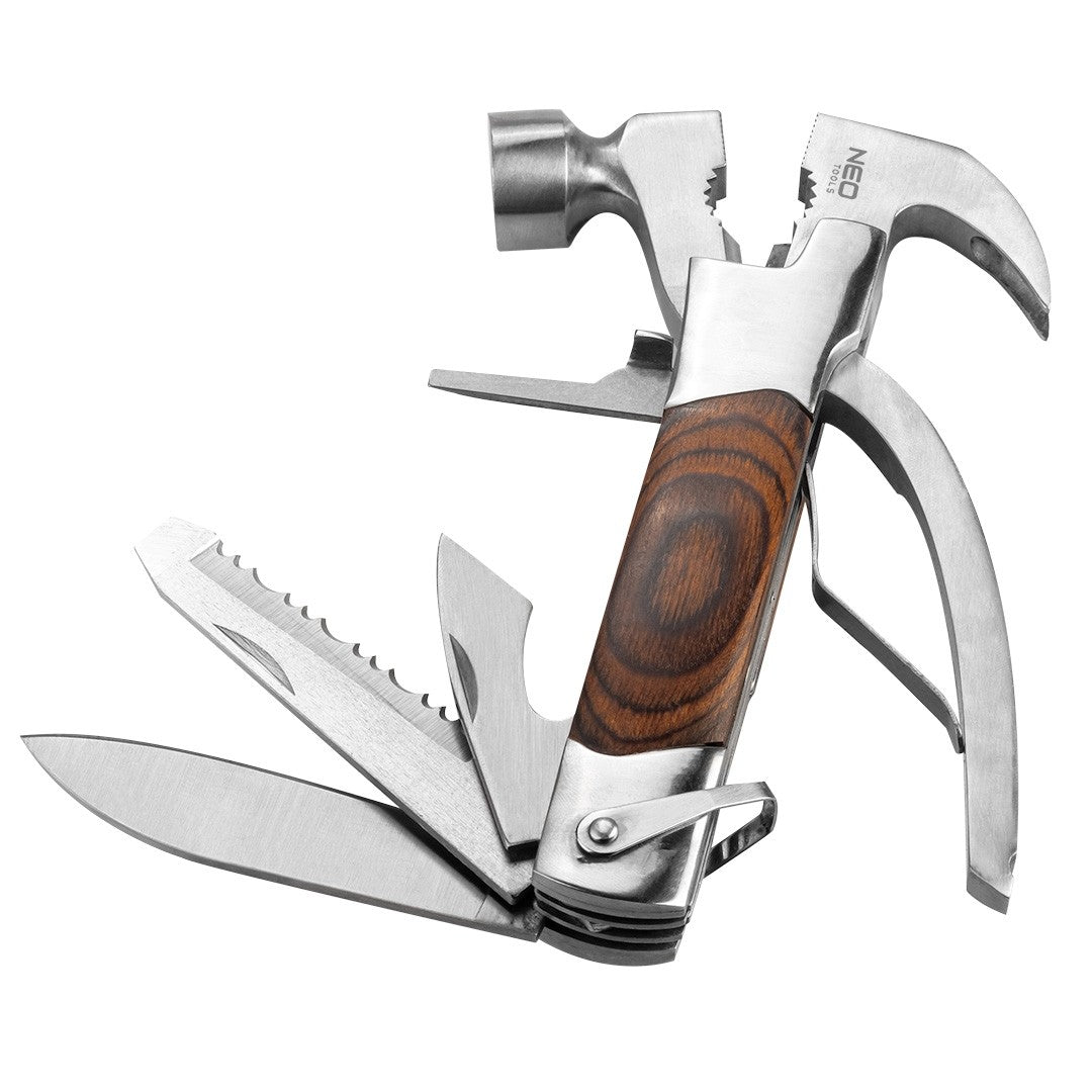 Multitool 13w1 scyzoryk wielofunkcyjny nierdzewny + etui na pasek